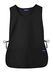 Sivvan Fartuch unisex – regulowane paski w talii, 2 głębokie kieszenie przednie – S8700, czarny, XL - Odzież robocza - miniaturka - grafika 1