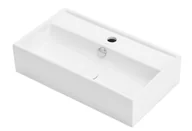 Umywalki - Umywalka ścienna Uptrend Dalia 32x55 cm prostokątna biały połysk STR4335 - miniaturka - grafika 1