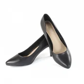 Półbuty damskie - Półbuty damskie Sergio Leone 1379 czarny - miniaturka - grafika 1