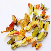 Naklejki na ścianę - Naklejka Na Ścianę 3D Motyle Motylki Dekoracja - miniaturka - grafika 1