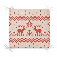 Poduszki na krzesła - Poduszka na krzesło z domieszką bawełny Minimalist Cushion Covers Merry Christmas, 42x42 cm - miniaturka - grafika 1