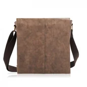 Torby męskie - EKSKLUZYWNA TORBA MĘSKA NA RAMIĘ MESSENGER SP-07-BR - miniaturka - grafika 1