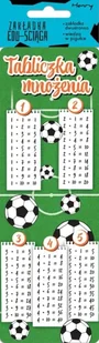 Zakładka edu-ściąga. Tabliczka mnożenia - piłka - Henry - Zakładki do książek - miniaturka - grafika 1