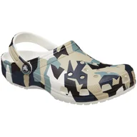 Klapki i japonki męskie - Klapki Crocs Geo Camo Clog Rozmiar butów (UE): 39-40 / Kolor: biały/czarny - miniaturka - grafika 1