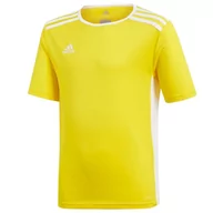 Koszulki sportowe męskie - Adidas Dziecięca koszulka Entrada 18, żółty/biały, 164 CF1039 - miniaturka - grafika 1