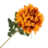 Sztuczne kwiaty - [680595] Chryzantema na gałązce 78cm pomarańczowa cieniowana - miniaturka - grafika 1