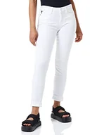 Spodnie damskie - Love Moschino Damskie spodnie w kształcie serca z tyłu kieszeń wąskie - miniaturka - grafika 1