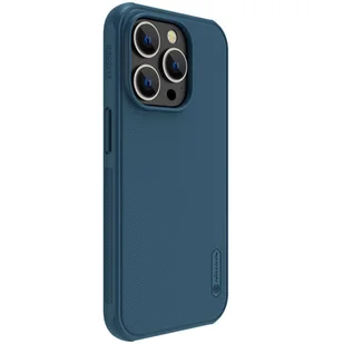Nillkin Super Frosted Shield Pro etui iPhone 14 Pro Max pokrowiec na tył plecki niebieski - Etui i futerały do telefonów - miniaturka - grafika 3