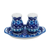 Młynki do soli i pieprzu - Ceramiczny zestaw solniczka Ceramika Bolesławiec - miniaturka - grafika 1