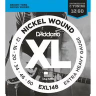 Struny gitarowe  - DAddario struny do gitary elektrycznej XL Electric Nickel Wound EXL148 .012- .06 - miniaturka - grafika 1