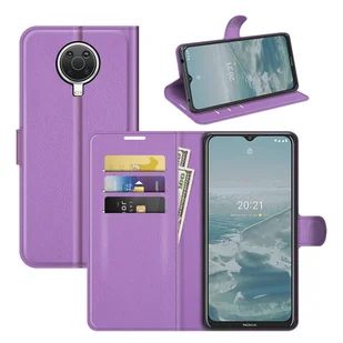 Pokrowiec ochronny na Nokia G10 / G20 Etui na telefon komórkowy Etui z portfelem, kolor: fioletowy - Portfele - miniaturka - grafika 1