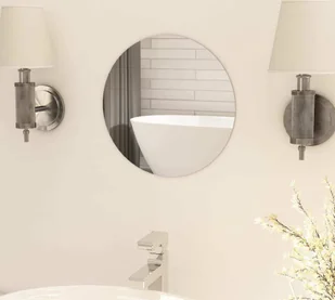 vidaXL Bezramowe okrągłe lustro szklane 30 cm - Lustro ścienne - Dekoracja ścienna - Dekoracje ścienne - Lustra - Lustra - miniaturka - grafika 1