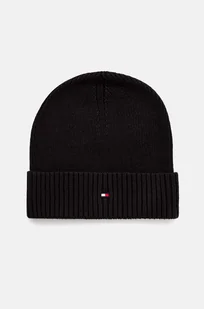 Tommy Hilfiger czapka z domieszką kaszmiru kolor czarny  AM0AM12796 - Czapki męskie - miniaturka - grafika 1