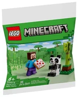 Klocki - LEGO Minecraft Steve i mała panda 30672 - miniaturka - grafika 1