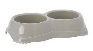 Yarro YARRO Miska Smarty podwójna dla kota 2x0,2l na gumie c.szary [Y3711-1760] ZH_07155 - Miski dla kotów - miniaturka - grafika 1