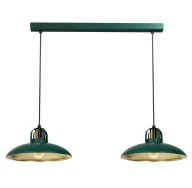 Lampy sufitowe - Nowoczesny żyrandol zielono-złoty - 5X K484 K3-L89 - miniaturka - grafika 1