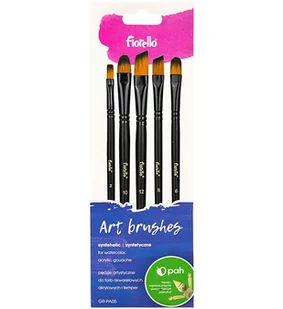 Pędzle artystyczne nylonowe 5szt - Pędzle - miniaturka - grafika 1