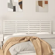 Inne meble do sypialni - Wezgłowie łóżka, białe, 206x3x63 cm, lite drewno sosnowe Lumarko! - miniaturka - grafika 1