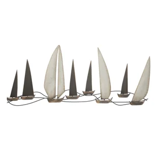 Metalowa dekoracja ścienna 119x51 cm Regata – Mauro Ferretti - Naklejki na ścianę - miniaturka - grafika 1