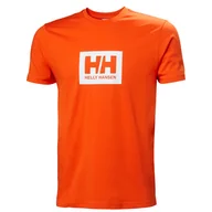 Koszulki męskie - Męska Koszulka z krótkim rękawem HELLY HANSEN HH BOX T 53285_147 – Pomarańczowy - miniaturka - grafika 1