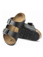 Kapcie damskie - Birkenstock Klapki "Arizona" w kolorze czarnym - miniaturka - grafika 1