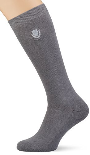 Pfiff 100322 unisex pończochy jeździeckie w kratkę, ze wzmocnioną wkładką szary szary 34-36