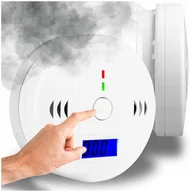 Czujniki czadu, dymu, gazu - Czujnik Czadu Tlenku Węgla Co Bezprzewodowy Lcd Detektor Głośny 85db - miniaturka - grafika 1