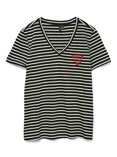 Vero Moda Koszulka w kolorze czarnym - Koszulki i topy damskie - miniaturka - grafika 1