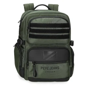 Pepe Jeans Bromley Plecak Przenośny Przenośny 15,6 cala Zielony 28x40x16 cm Poliester 20,46L by Joumma Bags, Zielony, Talla única, Regulowany plecak - Plecaki - miniaturka - grafika 1