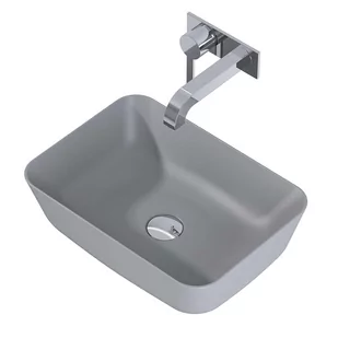 Elita Look umywalka ceramiczna Reni 46 light grey 145097 - Umywalki - miniaturka - grafika 1
