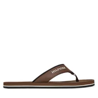 Klapki i japonki męskie - Japonki Tommy Hilfiger Padded Comfort Hilfiger B Sandal FM0FM05440 Brązowy - miniaturka - grafika 1