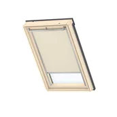 Rolety - Roleta zaciemniająca do okna dachowego DKL MK06 4556S Ciemnobeżowa 78 x 118 cm Velux - miniaturka - grafika 1