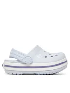 Buty dla dziewczynek - Crocs Klapki Crocband Clog T 207005 Szary - miniaturka - grafika 1