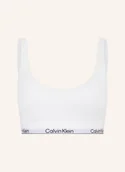Biustonosze - Calvin Klein Biustonosz Bustier Icon Cotton Modal weiss - miniaturka - grafika 1