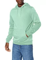 Bluzy męskie - Build Your Brand Męska bluza z kapturem Heavy Hoody dla mężczyzn, jednokolorowa, z kieszenią typu kangurka i ściągaczami, rozmiar XS do 5XL, dostępna w wielu kolorach, Neo Mint., XL - miniaturka - grafika 1