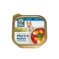 Mokra karma dla psów - Pure Nature Dog Pferd Huhn - konina i kurczak z marchewką i algami dla dorosłych psów 150 g - miniaturka - grafika 1
