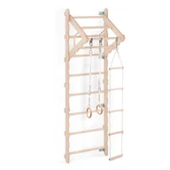 Wyposażenie pokoiku dziecięcego - Drabinka gimnastyczna treningowa dla dzieci 62x8x201cm - miniaturka - grafika 1