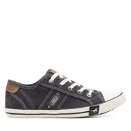 Trampki damskie - Trampki Mustang 1099-310 Czarny - miniaturka - grafika 1