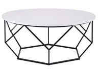 Ławy i stoliki kawowe - HowHomely Stolik kawowy Diamond 90 cm czarno biały HowHomely 10-1562-90-BW-MDF - miniaturka - grafika 1
