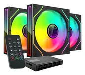 Wentylatory komputerowe - Mars Gaming MF3DPROKIT system chłodzenia komputerów Obudowa komputera Wentylator 12 cm Czarny - miniaturka - grafika 1