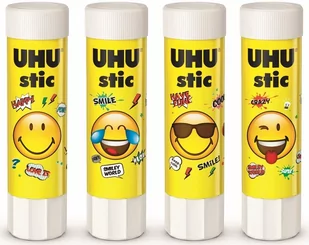 Klej w sztyfcie Smiley 21g, UHU - Dekoratorstwo - miniaturka - grafika 1