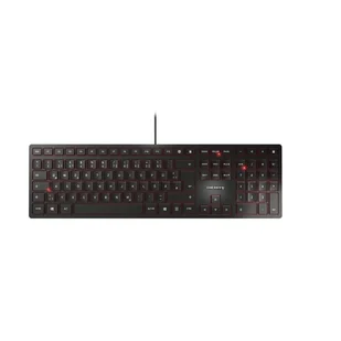 CHERRY KC 6000 SLIM klawiatura USB Skandynawia Czarny JK-1600PN-2 - Klawiatury - miniaturka - grafika 1