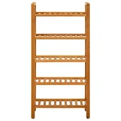 Szafki na buty - vidaXL Stojak na buty z 5 półkami, 50x27x100 cm, lite drewno dębowe - miniaturka - grafika 1