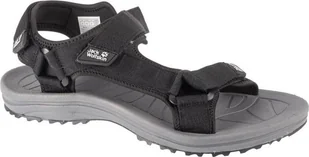 Jack Wolfskin Jack Wolfskin Wave Breaker Sandal M 4052011-6000 Czarne 45,5 - Sandały męskie - miniaturka - grafika 1