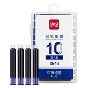 Naboje i atramenty - Naboje do piór Deli 10 sztuk niebieskie - miniaturka - grafika 1