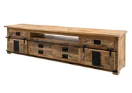 Szafki RTV - Szafka Rtv Railway #156 Drewniana Mango Loft Woskowana 240X50X60 Cm B 6044 - miniaturka - grafika 1