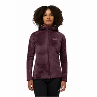 Kurtki damskie - Damska kurtka polarowa Jack Wolfskin ROTWAND HOODED FZ W amaranth - XS - miniaturka - grafika 1