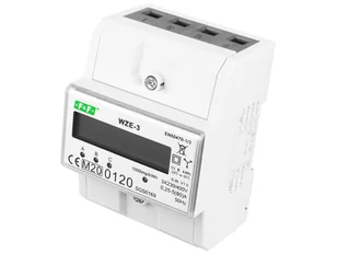 F&F Wskaźnik energii elektrycznej, 3-fazowy z wyświetlaczem LCD WZE-3 WZE-3 - Liczniki energii elektrycznej - miniaturka - grafika 2