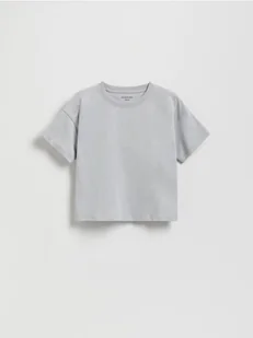 Reserved - Bawełniany t-shirt - jasnoszary - Bluzki dla niemowląt - miniaturka - grafika 1