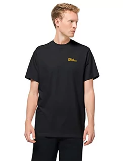 Koszulki męskie - Jack Wolfskin Męski T-shirt Essential, czarny, XXL - grafika 1